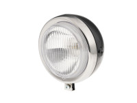 Koplamp rond 130mm Maxi zwart met chroom GUIA