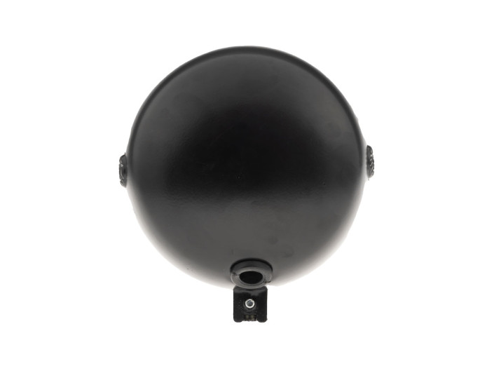 Koplamp rond 130mm Maxi zwart met chroom GUIA