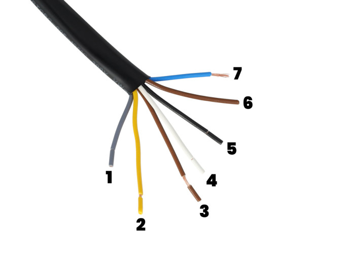 Wire loom Tomos A3 / S25 / A35 front (without brake light) product