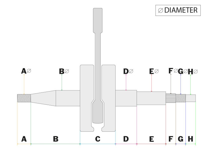 Crankshaft Tomos A35 / A52 / A55 DMP pin 12 product