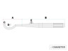 Uitlaat Tomos A3 / A35 26mm Tecno Speedy STD chroom Euro1 / Euro2 thumb extra