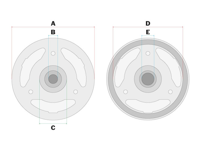 Vliegwiel Tomos A3 2L 3L contactpunten Bosch Iskra Ducati product