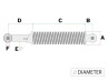 Schokbreker set 290mm IMCA classic chroom / grijs  thumb extra