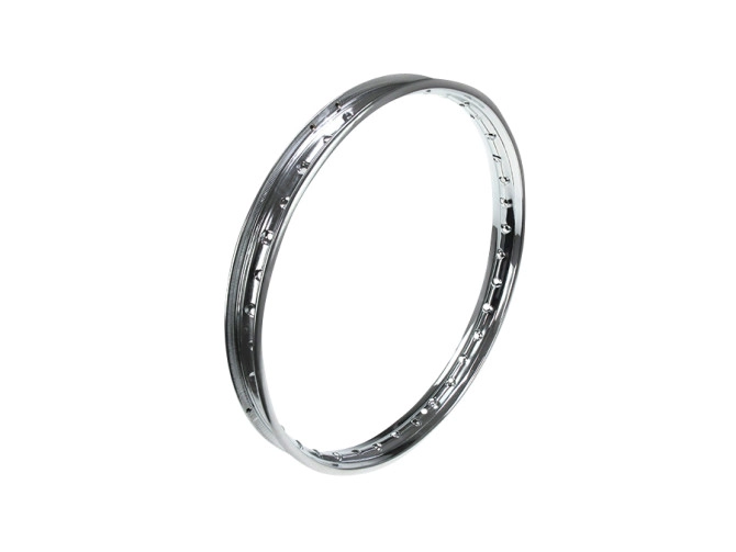 18 inch velg 18x1.40 spaakwiel chroom Tomos 4L / APN-4  thumb