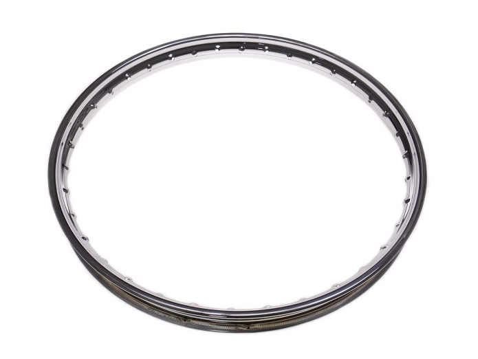 19 Zoll Felge 19x1.35 Speichen Chrom Italcerchio Tomos 2L 3L