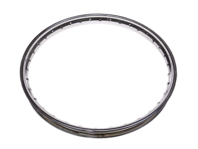 19 Zoll Felge 19x1.35 Speichen Chrom Italcerchio Tomos 2L 3L