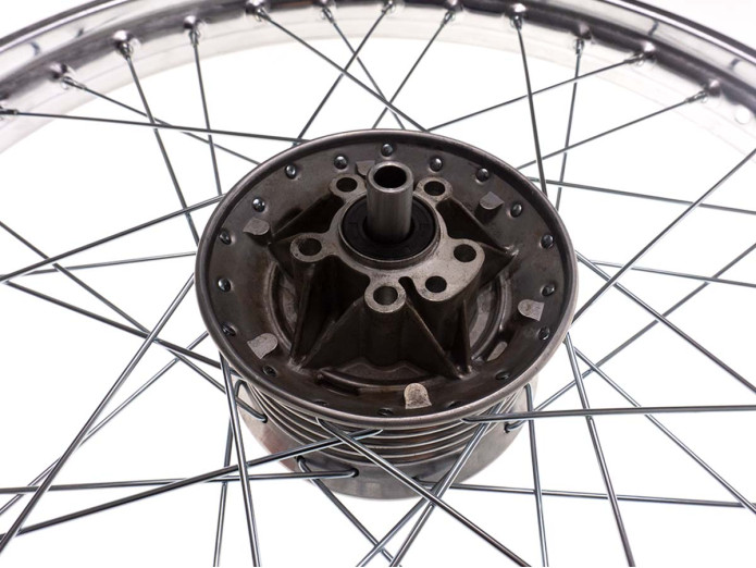 19 inch velg achter spaakwiel Tomos 2L 3L chroom A-kwaliteit