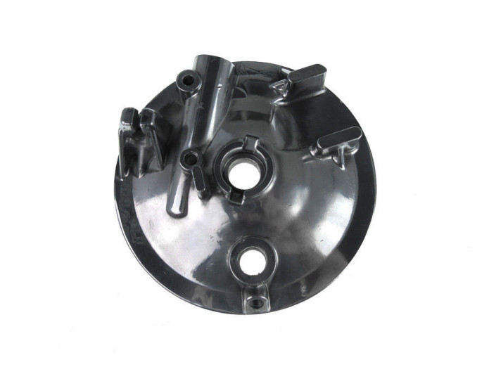 Brake anchor plate Tomos 2L / 3L front polished aluminium 