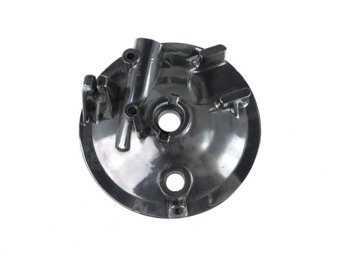 Brake anchor plate Tomos 2L / 3L front polished aluminium 