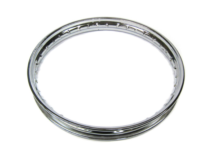 17inch rim spoke wheel chrome Tomos Revival Streetmate front