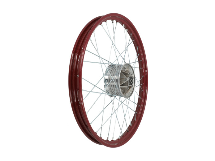 19 Zoll Felge 19x1.20 Speichenrad Bordeauxrot / verzinkt Satz Tomos 2L / 3L A-Qualität