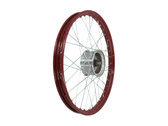 19 Zoll Felge 19x1.20 Speichenrad Bordeauxrot / verzinkt Satz Tomos 2L / 3L A-Qualität