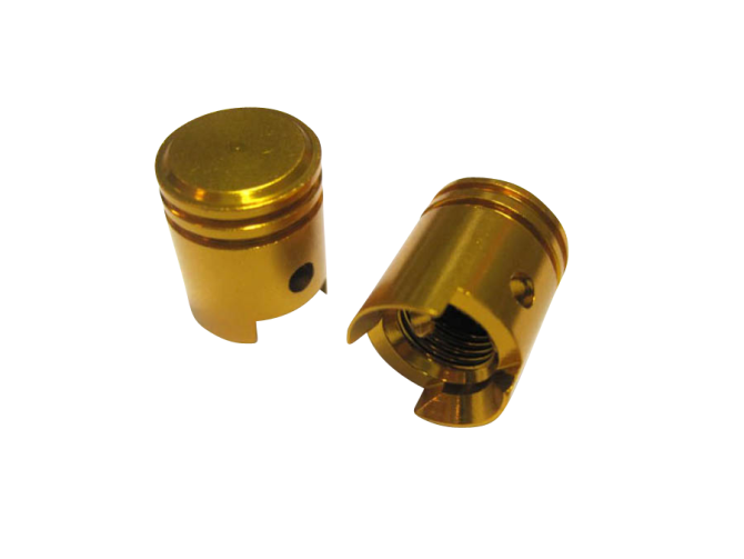 Valve caps piston gold product