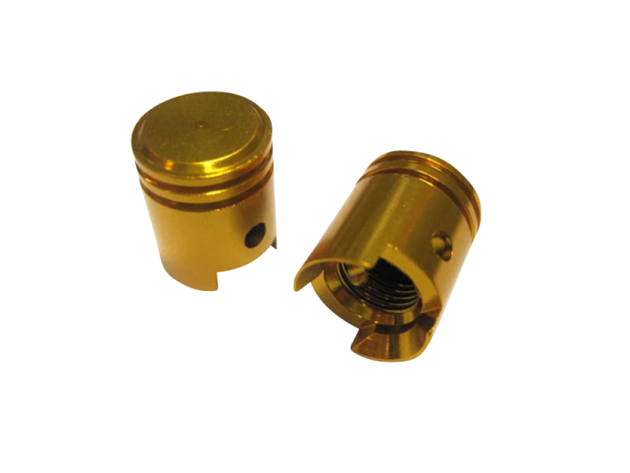 Ventilkappen Satz Piston Gold