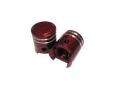 Valve caps piston red