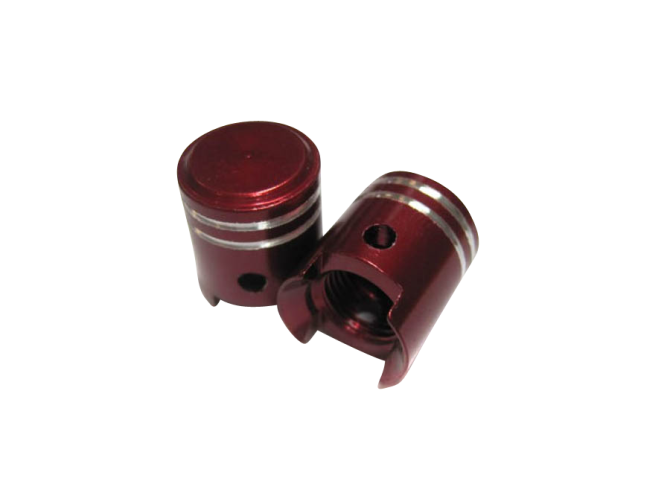 Valve caps piston red product