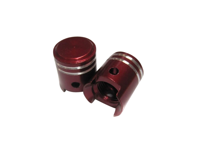 Ventilkappen Satz Piston Rot