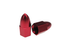 Valve caps spike red