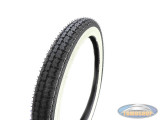 16 inch 2.25x16 Kenda K252 white wall tire with street profile!