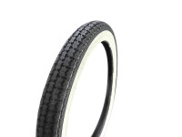 16 inch 2.25x16 Kenda K252 white wall tire with street profile!