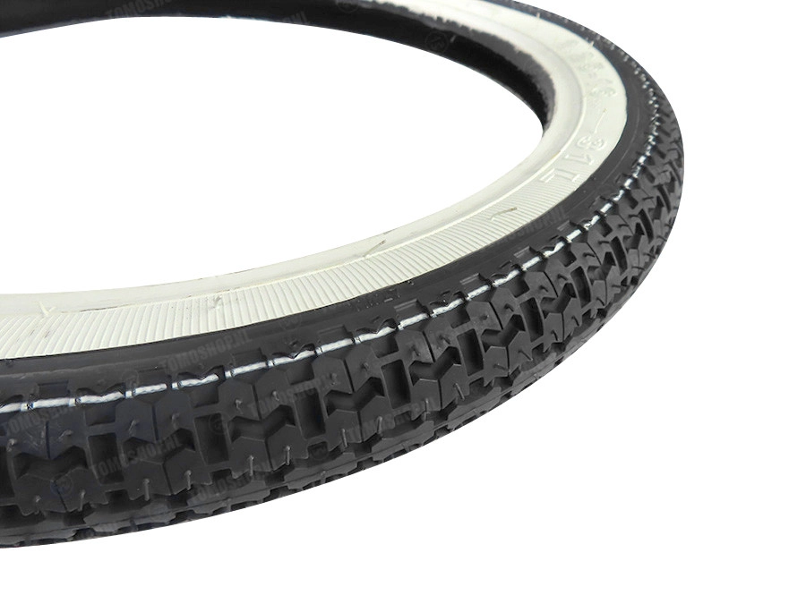 16 inch Kenda K252 white wall tire 2.25x16 with street profile