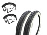 16 inch 2.25x16 Kenda K252 white wall tire set Tomos A3 A35 thumb extra