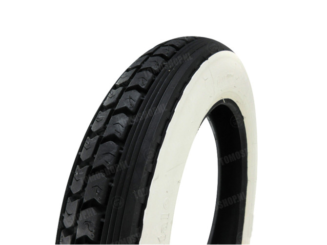 12 inch 3.00x12 Continental white wall tire Tomos Pack'R main