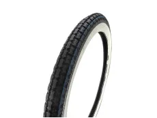 19 inch 2.25x19 Kenda K252 white wall tire street profile Tomos 2L / 3L