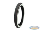 16 inch 2.25x16 Sava / Mitas B8 white wall tire with street profile!