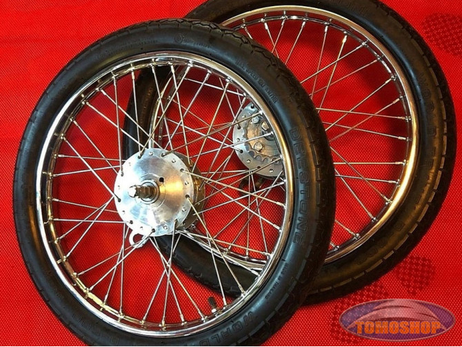 16 inch velg 16x1.20 spaakwiel chroom  product