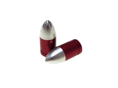 Ventieldoppen set Bullit rood