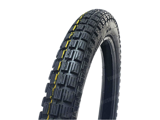 16 inch 2.50x16 IFA tire with studded tread for street / cross Tomos thumb