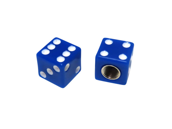 Valve caps set dice blue product