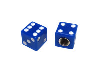 Ventieldoppen set dobbelsteen blauw