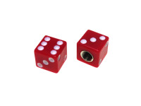 Valve caps set dice red