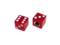Valve caps set dice red