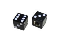 Valve caps set dice black