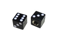 Valve caps set dice black