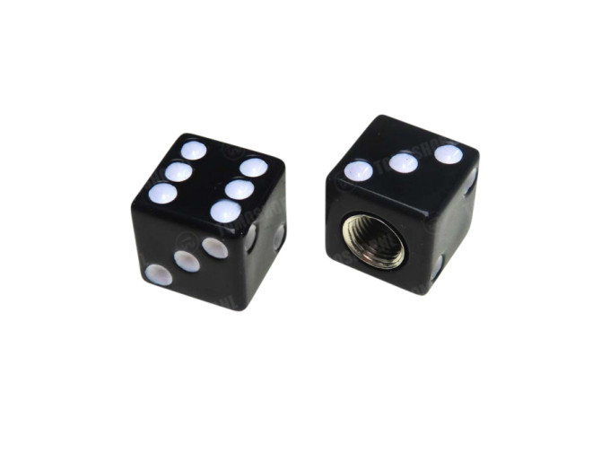 Valve Caps set dice black main