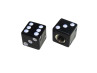 Valve Caps set dice black thumb extra