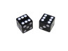 Valve caps set dice black