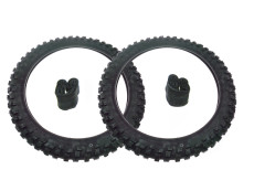 16 inch 2.50x16 Duro HF311 crossbanden + binnenband set Tomos A3 / A35