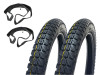 16 inch 2.50x16 IFA tires studded tread street / cross set thumb extra