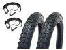 16 inch 2.50x16 IFA tires studded tread street / cross set thumb extra