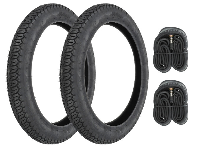 16 inch 2.50x16 Sava / Mitas B8 banden set Tomos A3 / A35 product