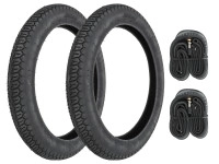 16 inch 2.50x16 Sava / Mitas B8 tires set Tomos A3 / A35