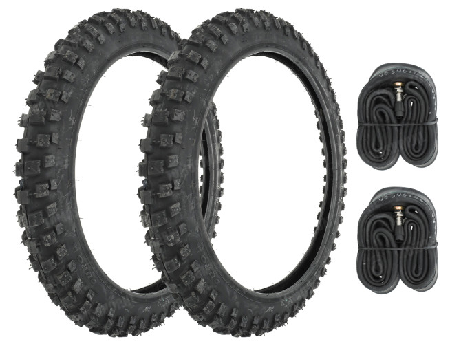 Tomos A3 / A35 2.50x16 Duro HF311 cross tires set main