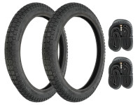 16 inch 2.50x16 IFA tires studded street / cross set Tomos A3 / A35