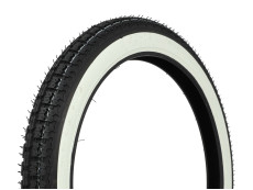 19 inch 2.50x19 Kenda K252 white wall straatprofiel band Tomos 2L / 3L