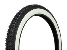 19 inch 2.50x19 Kenda K252 white wall straatprofiel band Tomos 2L / 3L